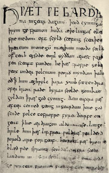 First page of Beowulf